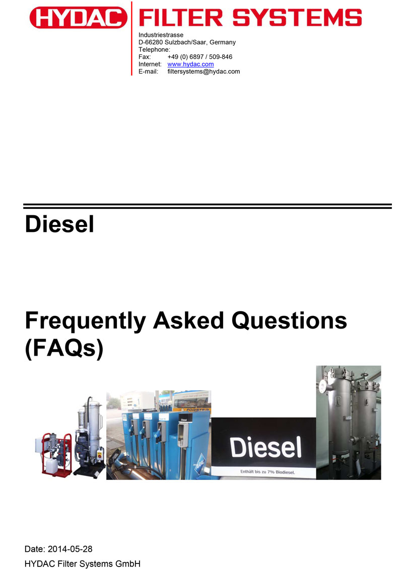 HYDAC on diesel FAQs