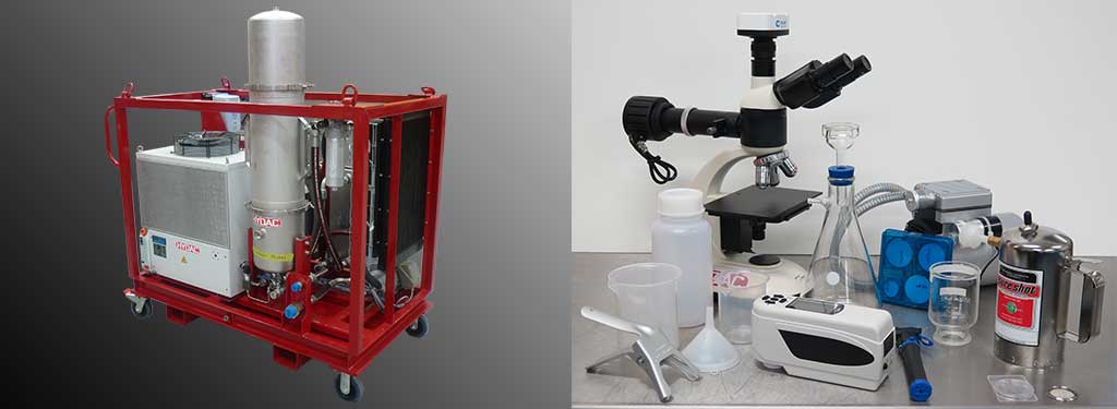 Varnish Elimination Unit and spectrophotometer kit