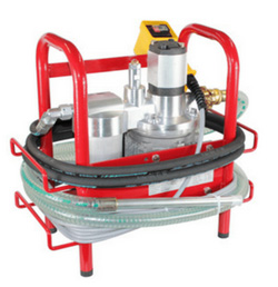 The filtration unit OFX serves as a portable service unit for filling and draining hydraulic systems
